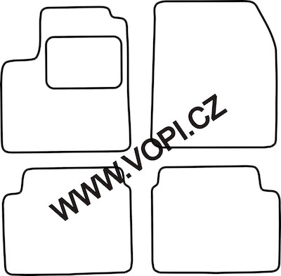 Autokoberce Chevrolet Aveo 2008 - 06/2011 Perfectfit (920)